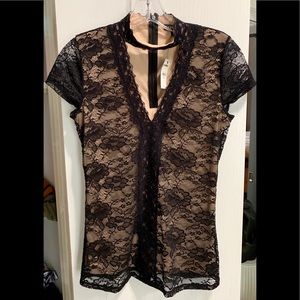 Express Floral Lace Top